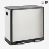 Prullenbak 60 liter met 2 bakken voor scheiden van afval Lindo XL Aanbieding