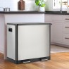 Prullenbak 60 liter met 2 bakken voor scheiden van afval Lindo XL Aanbod