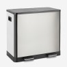 Prullenbak 60 liter met 2 bakken voor scheiden van afval Lindo XL Kortingen