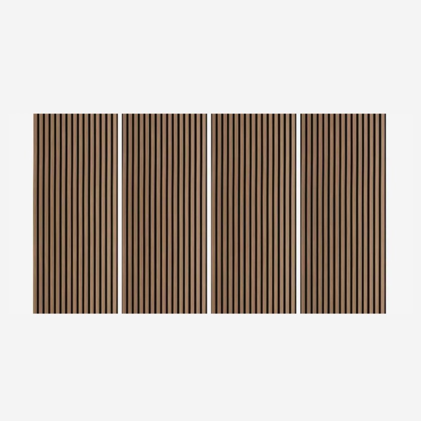 4 x akoestische wandpanelen 120x60cm donker walnoothout Tabb-NS Aanbieding 4 x akoestische wandpanelen 120x60cm donker walnoothout Tabb-NS Aanbieding