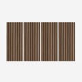 4 x akoestische wandpanelen 120x60cm donker walnoothout Tabb-NS Aanbieding