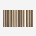 4 x decoratieve akoestische wandpanelen 120x60cm Walnoothout Tabb-W Aanbieding