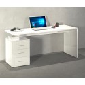Moderne kantoor bureau 3 laden 160x60x75cm Nieuwe Selina Basic Prijs