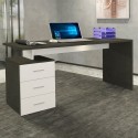 Moderne kantoorbureau met 3 lades 160x60x75cm New Selina Basic Kortingen