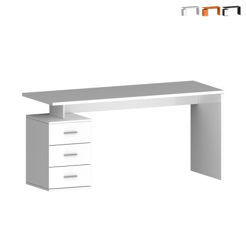 Moderne kantoorbureau met 3 lades 160x60x75cm New Selina Basic Aanbieding