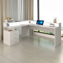 Hoekbureau kantoor met 3 laden verhoging New Selina A-S Plus Korting