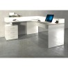 Hoekbureau kantoor met 3 laden verhoging New Selina A-S Plus 