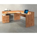 Hoekbureau kantoor met 3 laden verhoging New Selina A-S Plus 