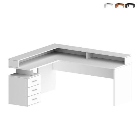 Hoekbureau kantoor met 3 laden verhoging New Selina A-S Plus Aanbieding