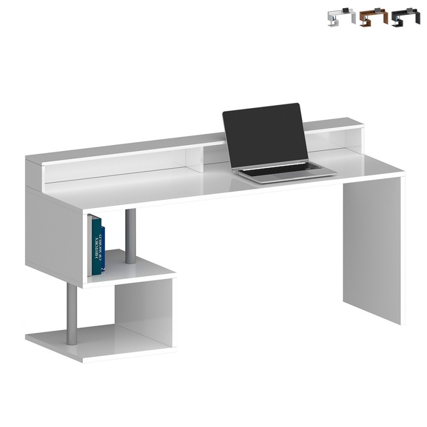 Bureau kantoordesign modern 180x60x92,5cm met opzetstuk Esse 2 Plus Aanbod Bureau kantoordesign modern 180x60x92,5cm met opzetstuk Esse 2 Plus Aanbod