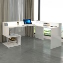 Moderne hoekbureau voor thuis en kantoor met opzetstuk Esse 2 A Plus 
