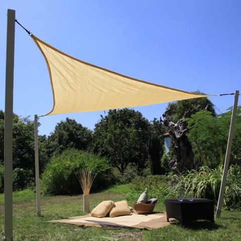 Driehoekige schaduwzeil zonnescherm voor buiten in de tuin Kurt Aanbieding