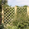 Houten tuinscherm 90x180 voor klimplanten Hazelaar buitengebruik Aanbieding