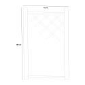 Houten tuinscherm 90x180 voor klimplanten Hazelaar buitengebruik Verkoop
