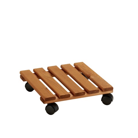 Plantenroller 30x30cm van hout met wielen Videl QS Aanbieding