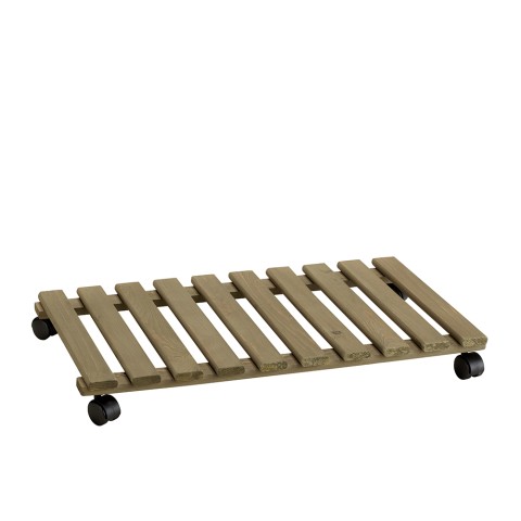 Houten plantenroller met wielen 70x40cm Videl R Aanbieding
