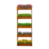Ortolegno verticale plantenbak met 5 bakken voor balkon en terras 71x16x164 Aanbieding