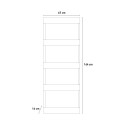 Ortolegno verticale plantenbak met 5 bakken voor balkon en terras 71x16x164 Aanbod