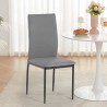 Moderne eetkamerstoel met stoffen bekleding Gala Model