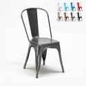 Set van 20 industriële stoelen Steel One van staal voor thuis of horeca 