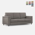 Driezitsbank stof hoes 208cm modern design woonkamer Marrak 180 Aanbieding