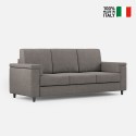 Driezitsbank stof hoes 208cm modern design woonkamer Marrak 180 