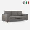 Driezitsbank stof hoes 208cm modern design woonkamer Marrak 180 