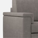 Driezitsbank stof hoes 208cm modern design woonkamer Marrak 180 