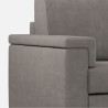 Driezitsbank stof hoes 208cm modern design woonkamer Marrak 180 