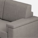 Driezitsbank stof hoes 208cm modern design woonkamer Marrak 180 