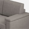 Driezitsbank stof hoes 208cm modern design woonkamer Marrak 180 
