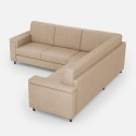 Moderne hoekbank 5 zitplaatsen in stof 226x226cm Marrak 12AG 
