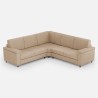 Moderne hoekbank 5 zitplaatsen in stof 226x226cm Marrak 12AG 