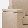 Moderne hoekbank 5 zitplaatsen in stof 226x226cm Marrak 12AG 