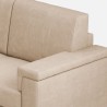 Moderne hoekbank 5 zitplaatsen in stof 226x226cm Marrak 12AG 