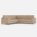 Moderne hoekbank in stof 5-zits 246x246cm Marrak 14AG 