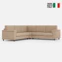 Moderne hoekbank in stof 5-zits 246x246cm Marrak 14AG 