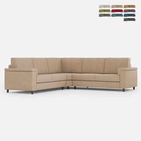 Moderne hoekbank in stof 5-zits 246x246cm Marrak 14AG Aanbieding