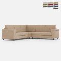 Moderne hoekbank in stof 5-zits 246x246cm Marrak 14AG Aanbieding