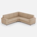 Moderne hoekbank in stof 5-zits 246x246cm Marrak 14AG 