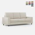 Moderne elegante 3-zits stoffen bank 208cm Sakar 180 Aanbieding