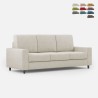 Moderne elegante 3-zits stoffen bank 208cm Sakar 180 Aanbieding