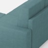 Moderne 2-zitsbank in stof 168cm met voetenbankje Sakar 140P 