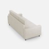 Moderne elegante 3-zits stoffen bank 208cm Sakar 180 