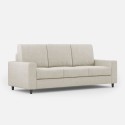Moderne elegante 3-zits stoffen bank 208cm Sakar 180 