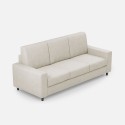 Moderne elegante 3-zits stoffen bank 208cm Sakar 180 