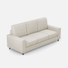 Moderne elegante 3-zits stoffen bank 208cm Sakar 180 