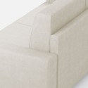 Moderne elegante 3-zits stoffen bank 208cm Sakar 180 