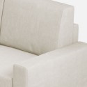 Moderne elegante 3-zits stoffen bank 208cm Sakar 180 