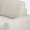 Moderne elegante 3-zits stoffen bank 208cm Sakar 180 